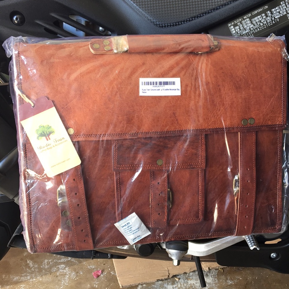 NEW Leather Messenger bag